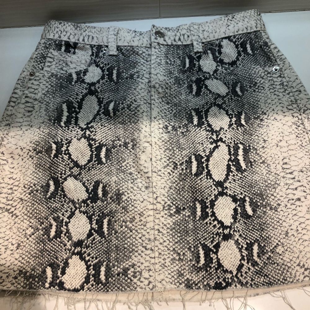 Cobra print skirt